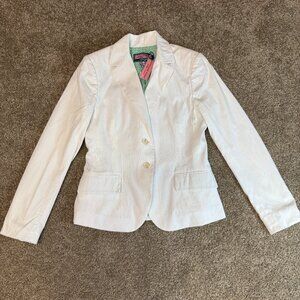 Vineyard Vines Katama Corded Blazer Jacket Womens Small White Single Breasted